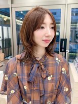 ノエシキカ(noe sikika)&nbsp;ミディアムヘア/暗めカラー/グランマッシュ/栄l93