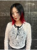 【エンドカラー×レッド】#ダブルカラー#ケアブリーチ#韓国