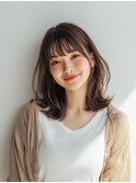 赤羽駅オリーブグレーココアベージュ小顔