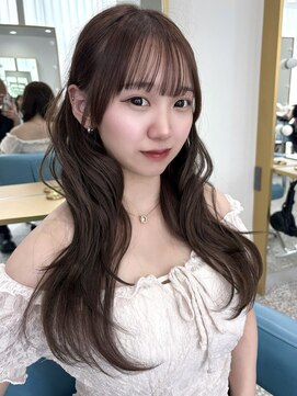 ボタン 熊本(VOTAN) マロンブラウン/韓国ヘア/ブリーチなし/前髪/顔まわり