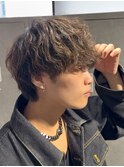 マッシュウルフシャドウパーマスパイラルパーマ波巻きパーマ