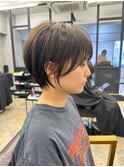 別府ショートボブ顔まわりレイヤーカット髪質改善カラー30代