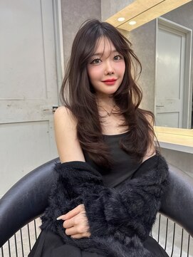 ロンドガーネット 池袋(Lond garnet) オリーブグレー/レイヤーカット/黒髪/マロンベージュ/池袋