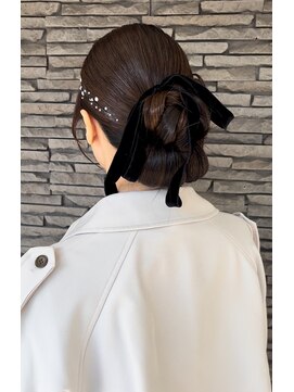 ハイバレーヘアーメゾン(HIGH VALLEY HAIRMAISON) お呼ばれヘアセットカチモリヘアカチモリシニヨン