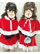 ヘアーメイク ティアラ(Hair make Tiara) クリスマス♪ハーフちらしヘア☆+°