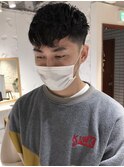 《長谷川愛》フェードカット メンズパーマ 刈り上げ