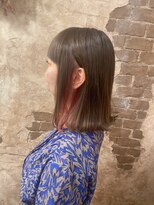 マギーヘア(magiy hair)&nbsp;magiyhair/下北沢/yumoto/切りっぱなし&インナーピンク