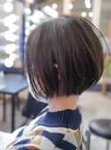 【SHARON原宿】短過ぎないショートボブ/透明感カラー