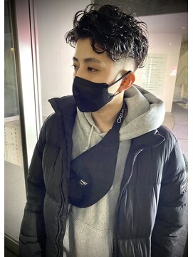 ヒロギンザ 銀座一丁目店(HIRO GINZA) スキンフェード×リバースパーマ