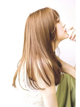 ベイショア(Bay Shore NY) カーキベージュレイヤーロングことりベージュシルキーベージュ