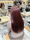 【平林 鼓】髪質改善×ボルドーカラー