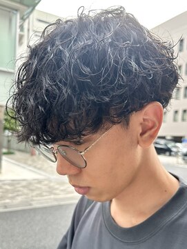 オーガニック アトリエ 大宮(organic+atelier) メンズ束間波巻きスパイラルパーマツイストスパイラルパーマ