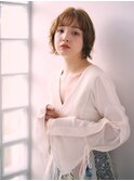 20代30代40代/ボブルフ/ボブパーマ/ことりベージュ/前髪パーマ