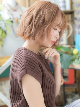 カバーヘア ブリス 戸田公園西口店(COVER HAIR bliss) ★カーキベージュイメチェンゆるふわ金髪ボブ20代30代40代★10!