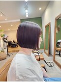 すっきりめ前下がりボブ