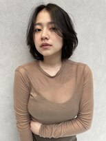 ラノバイヘアー(Lano by HAIR) ２０代３０代４０代５０代小顔ミディアム外ハネボブアッシュ
