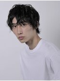 黒髪ニュアンスパーマ