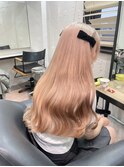9570渋谷ブロンドホワイトアッシュ髪質改善ストレート韓国ヘア