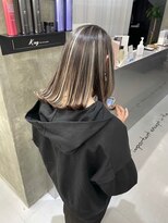キング 枚方店(K!ng) 縮毛矯正髪質改善ハイライトレイヤーカット枚方美容室エクステ