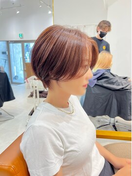 ネイロ 錦糸町(NeiRo) 魅力倍増カールセミディシアーカラーダークアッシュショートヘア