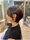 シースルーバング/美シルエット/横顔美人/ハンサムショート
