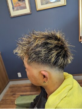 理創こすぎ メッシュ　フェード