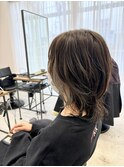 20代30代40代50代◎大人かわいいくびれウルフとインナーカラー