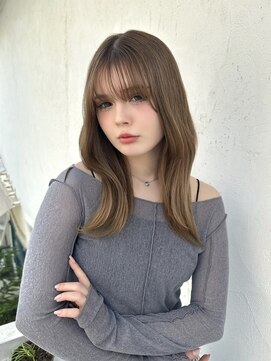 マスカリ(muscali) 星華,ボブルフ,小顔,姫カットレイヤー,マロンベージュ