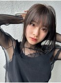 アンニュイストレート+アッシュオリーブカラー