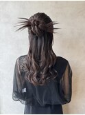 ハーフアップ