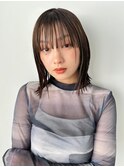 切りっぱなしボブ×ストレート×シースルーバング