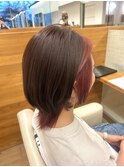 ウルフカット×インナーカラー