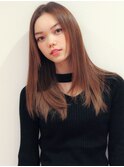 暗髪ココアベージュオリーブグレージュひし形くびれヘアレイヤー
