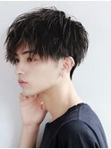 前下がり無造作コンマバング