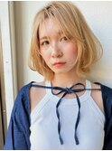 ハイトーンカラー/ショートボブ/ダブルカラー/クラゲヘアーp志木