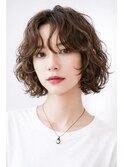 原宿レイヤーボブ外ハネボブパーマスパイラルパーマ20代30代40代