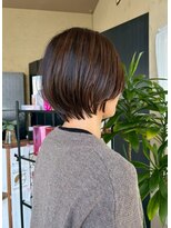 ビーワールド(B WORLD)&nbsp;ショートボブ髪型20代30代40代50代前髪あり前髪なし面長丸顔