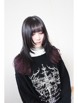 ビアージュ(Viage) :レイヤーロングヘア :フェイスレイヤー :インナーカラー