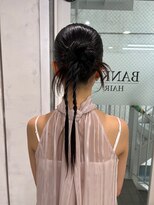 バンクスヘアー(BANK'S HAIR) 【池袋】結婚式 ヘアセット 編み込み カチモリ アレンジ