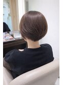 大人上品コンパクトミニマムボブスタイル。
