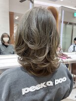 ピークアブー アヴェダ ギンザシックス(PEEK-A-BOO AVEDA GINZASIX) くびれミディ大人ミディレイヤーカット透明感艶感◆