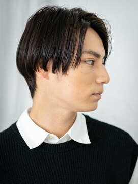 モッズヘア メン 南越谷南口店(mod's hair men) 20代30代ビジネス七三分けブラックツーブロックショートI南越谷