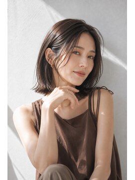 アッシュ 学芸大学店(Ash) ボブ/大人女性/モカグレージュ/髪質改善/白髪ぼかし/脱白髪染め