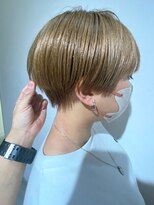 クラン バイ ナチュラル(clan by Natural) ハイトーンベージュ×丸みマッシュショート/ジェンダーレスボブ