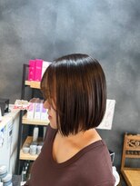 ノーヴァ バイ ボナ 前橋店(nova by bona)&nbsp;髪質改善艶髪ボブ×顔周りカットで小顔魅せ