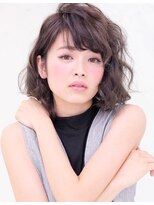 ヘアーズ ベリー 喜連瓜破店(hairs BERRY)&nbsp;BERRY/デザインカラー＿厚めバング＿ローライト＿スリークボブ