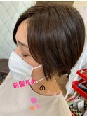 前髪長めのショートボブｖ（＾＿＾ｖ）♪