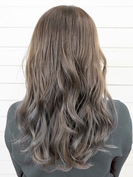 オーブ ヘアー ハカタ 博多3号店(AUBE HAIR hakata) 【AUBE HAIR】ピンクハイライトベージュ_フリンジウェーブ