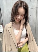 大人可愛いミディアムヘア