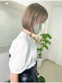 切りっぱなしボブ/ミルクティーベージュ◎